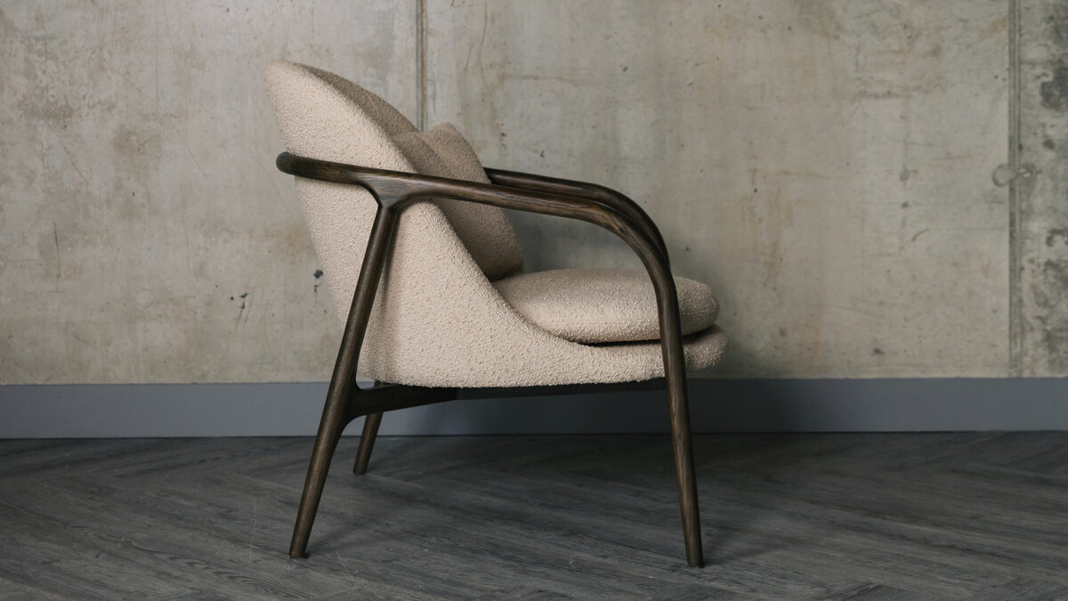 Boucle Armchairs - Ochre or Taupe - Image 5