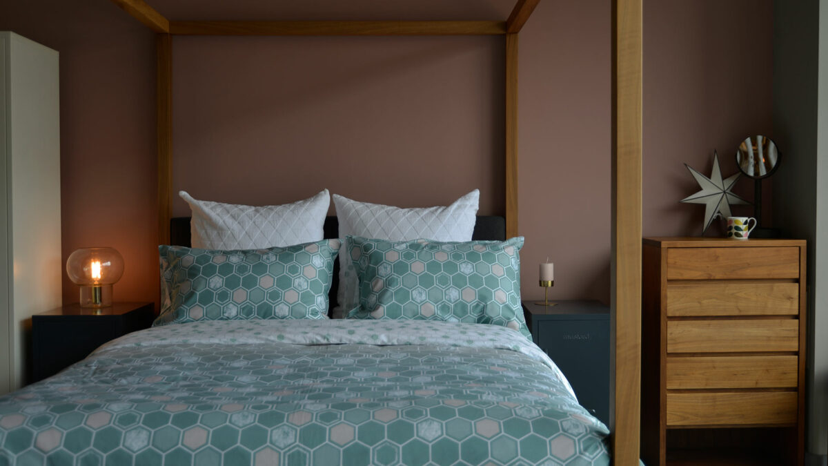 Honeycomb Duvet Set - Sage and Stone - Image 8
