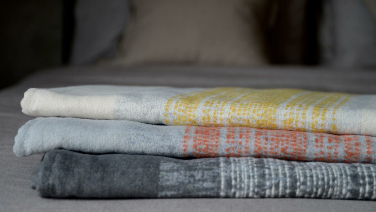 Blankets with Modern Stripe Pattern