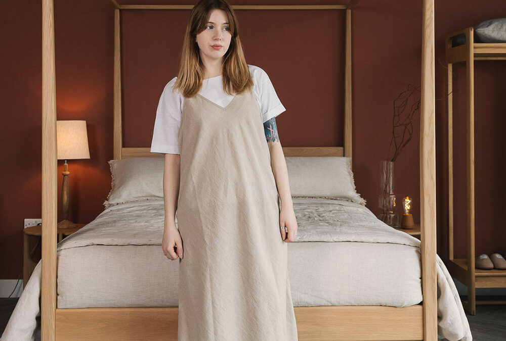 Linen Slip Dress - Image 2