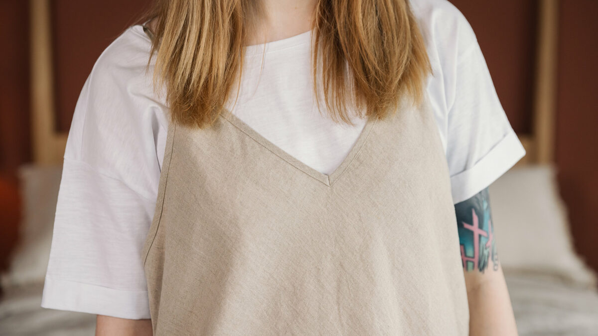 Linen Slip Dress - Image 8