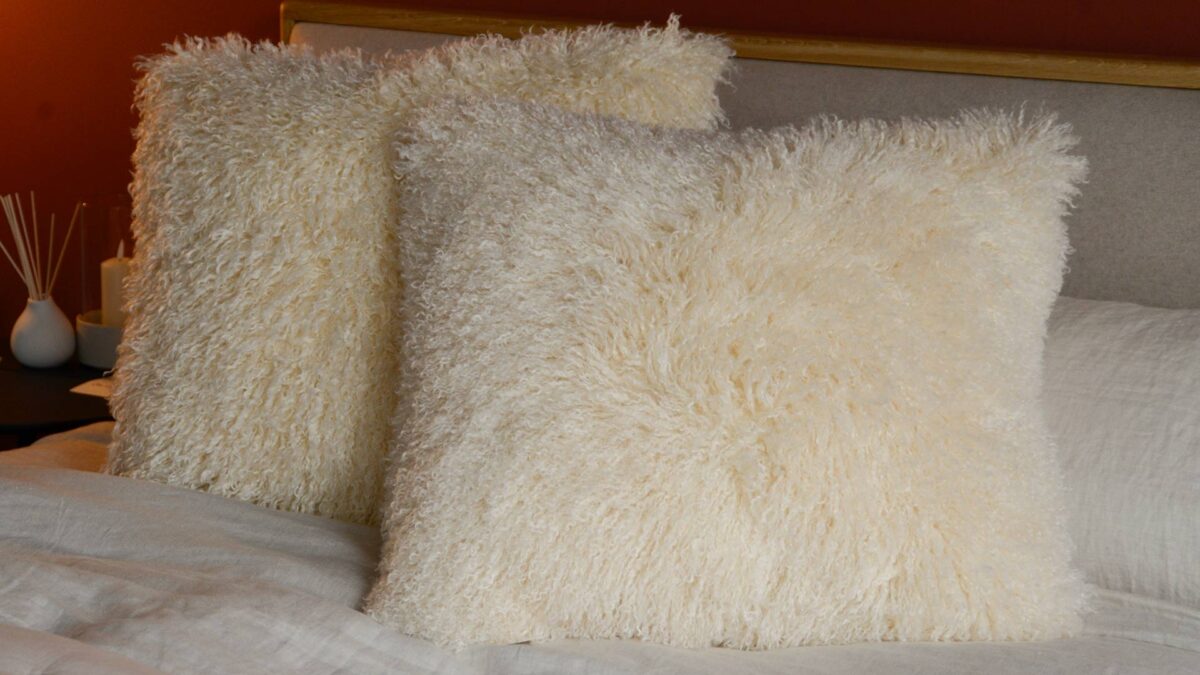 Faux Afghan Cushion - Large - Image 2