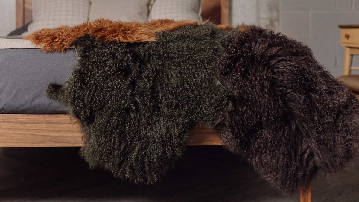 Tibetan Fine Sheepskin Throws