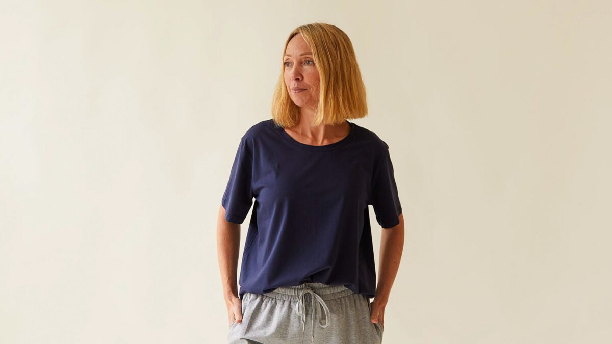 Soft, Stretchy T-Shirt in White, Grey or Navy - Image 2