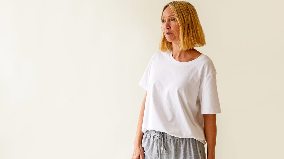 Soft, Stretchy T-Shirt in White, Grey or Navy