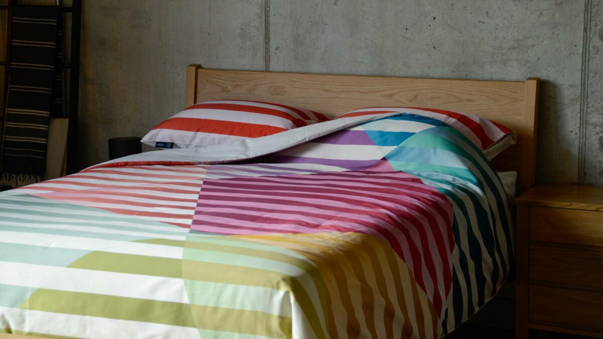 Colourful Organic Cotton Satin Bedding - Image 2