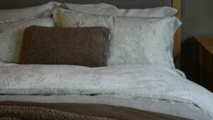 softest faux sheepskin cushions in mushroom brown