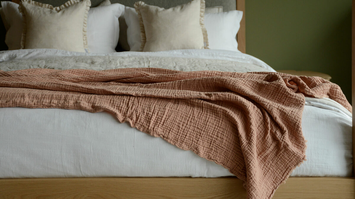 Cotton Muslin Throws - Various Colours - Image 12