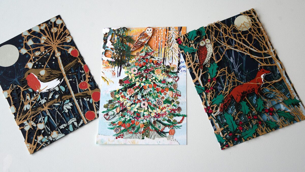 Laser Cut Christmas Card Multipack - Wild Winter Designs - Image 2
