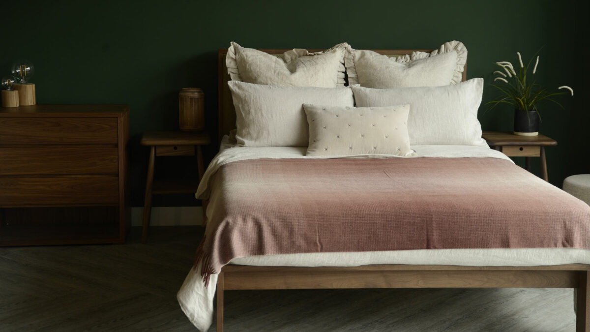 Luxury, Gradient Design Throw with Recycled Wool - 5 Colours - Image 15