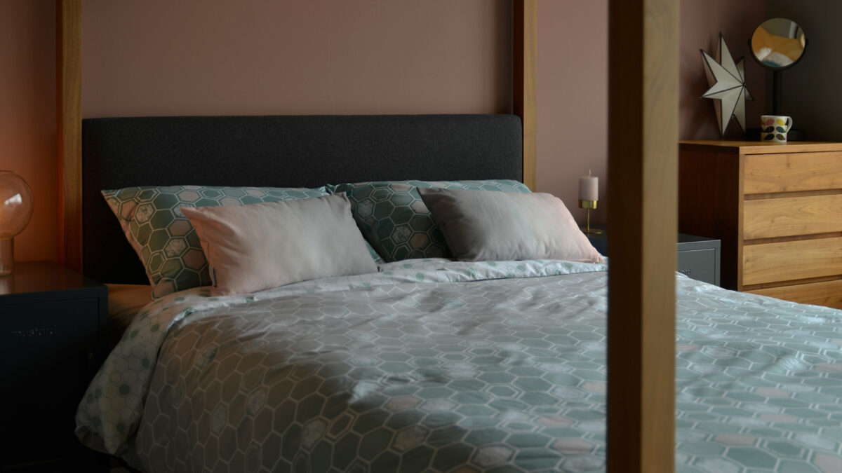 Honeycomb Duvet Set - Sage and Stone - Image 5