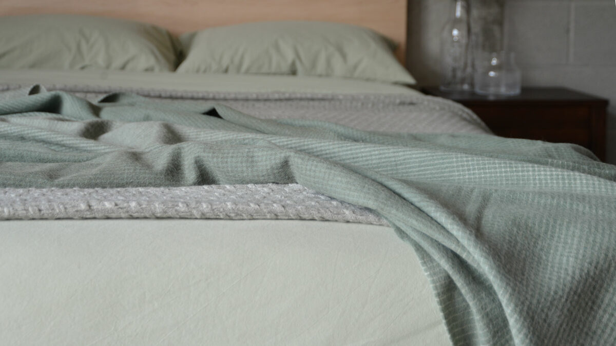 Luxury, Gradient Design Throw with Recycled Wool - 5 Colours - Image 6