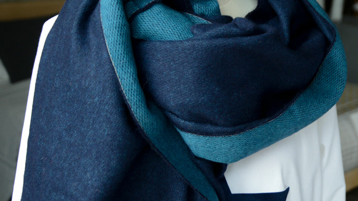 Sapphire Blue Pashmina or Throw - Image 4