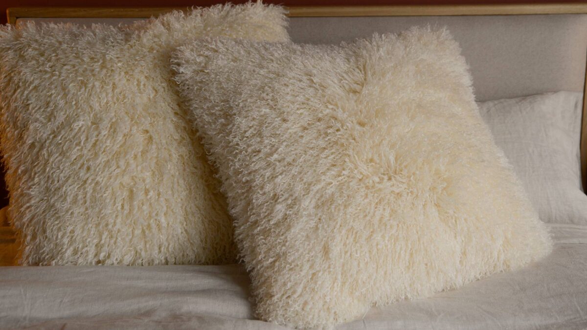 Faux Afghan Cushion - Large