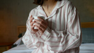 lightweight striped pjs