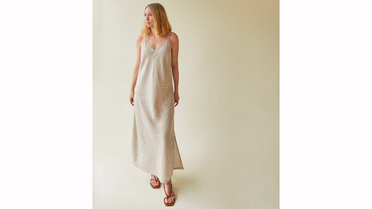 Linen Slip Dress - Image 4