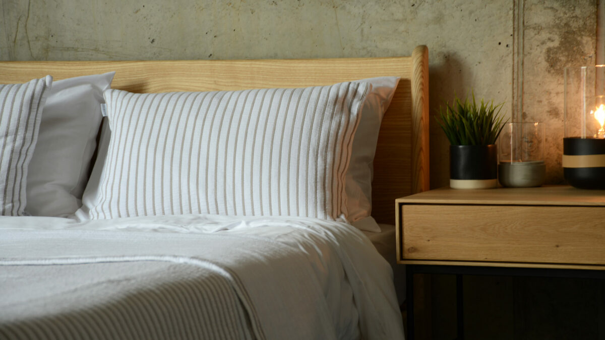 modern striped cushions
