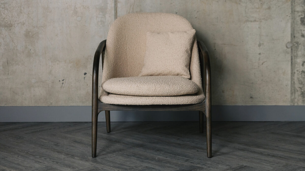 Boucle Armchairs - Ochre or Taupe - Image 14