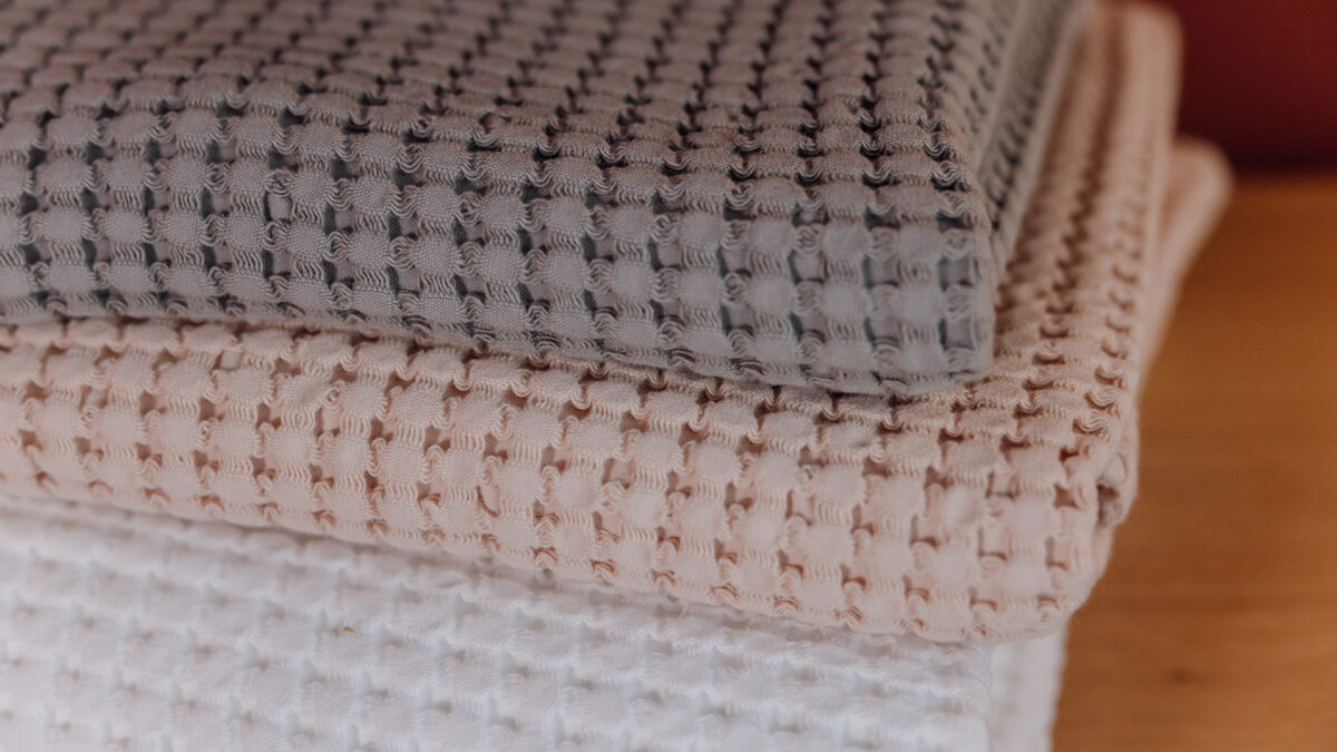 Cotton Waffle Towels - 3 Colours - Image 4