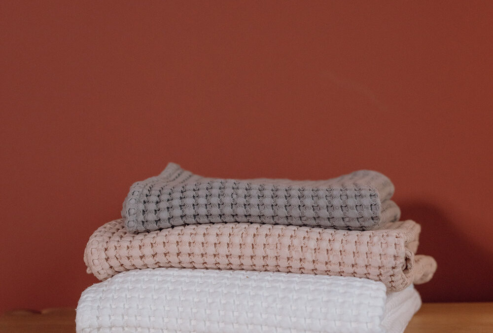 Cotton Waffle Towels - 3 Colours - Image 5