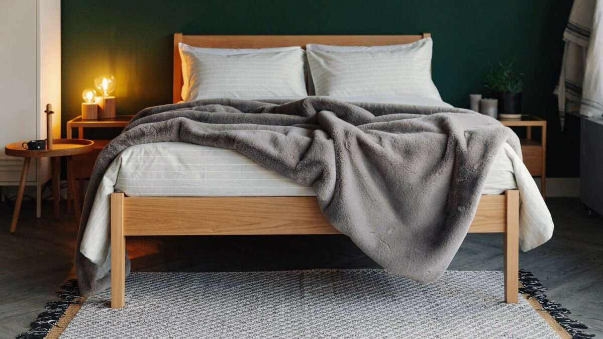 Grey & Ivory Brushed Cotton Duvet Set - Image 6
