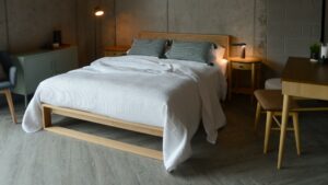 Solid wood beds, handmade in Sheffield by Natural Bed Company